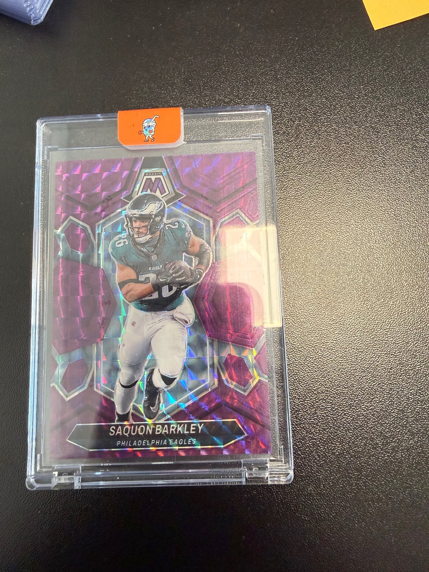 2024 Panini Mosaic #177 Saquon Barkley Mosaic Purple #/49