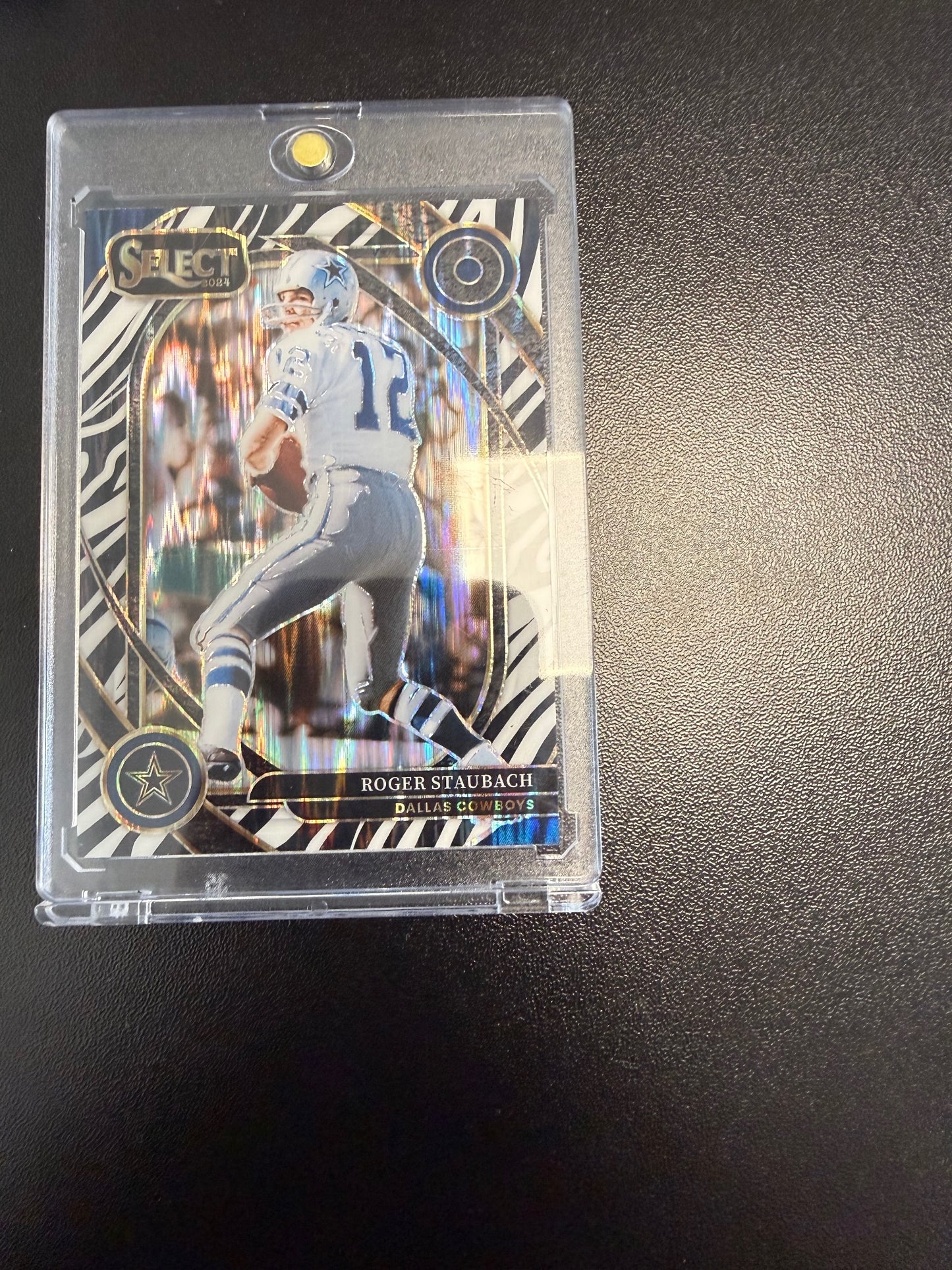 2024 Panini Select #290 Roger Staubach Zebra Prizm