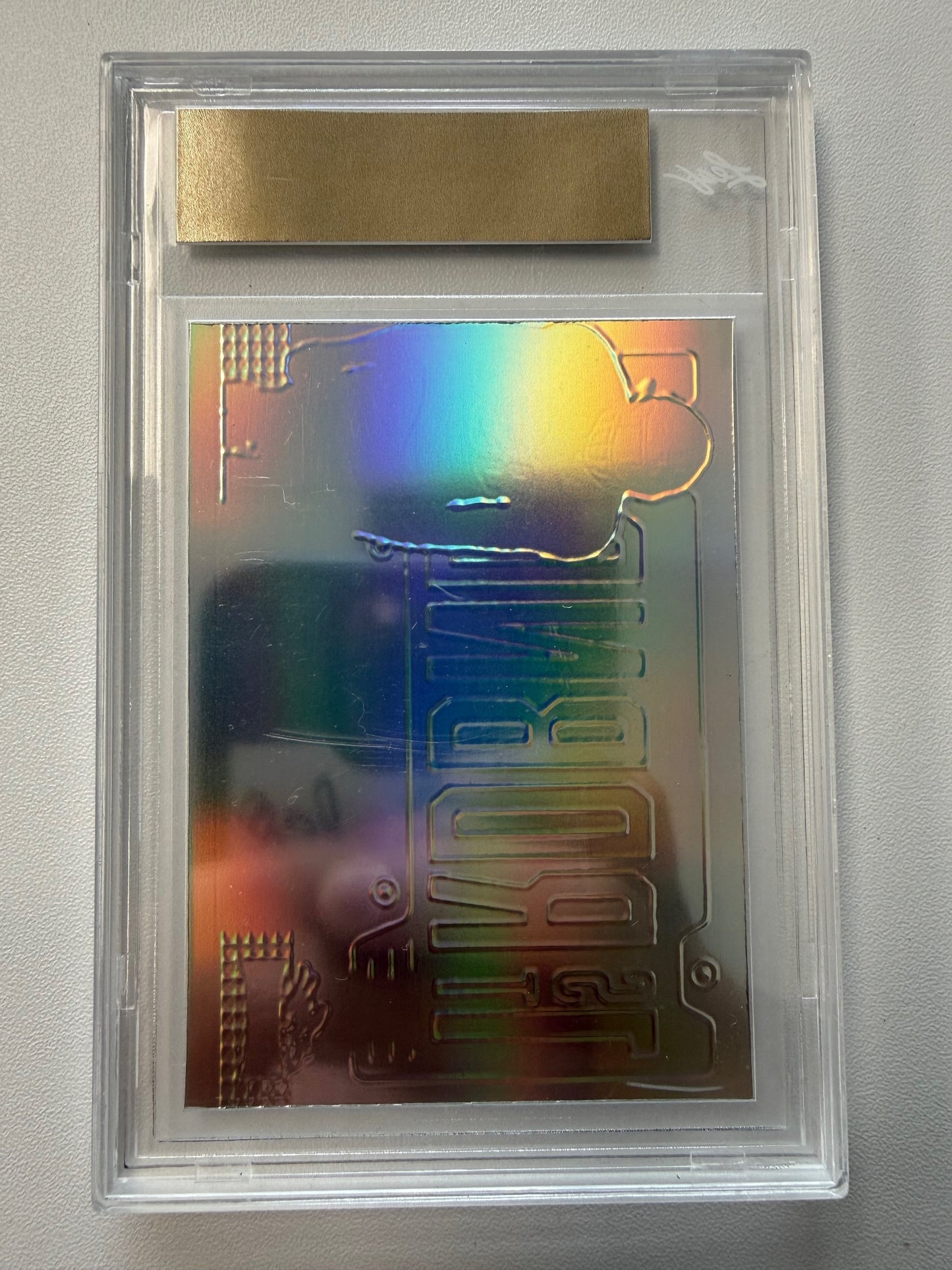 2023 Leaf Metal #PA-JC1 Jalen Carter Portrait Autographs Prismatic Gold #/1