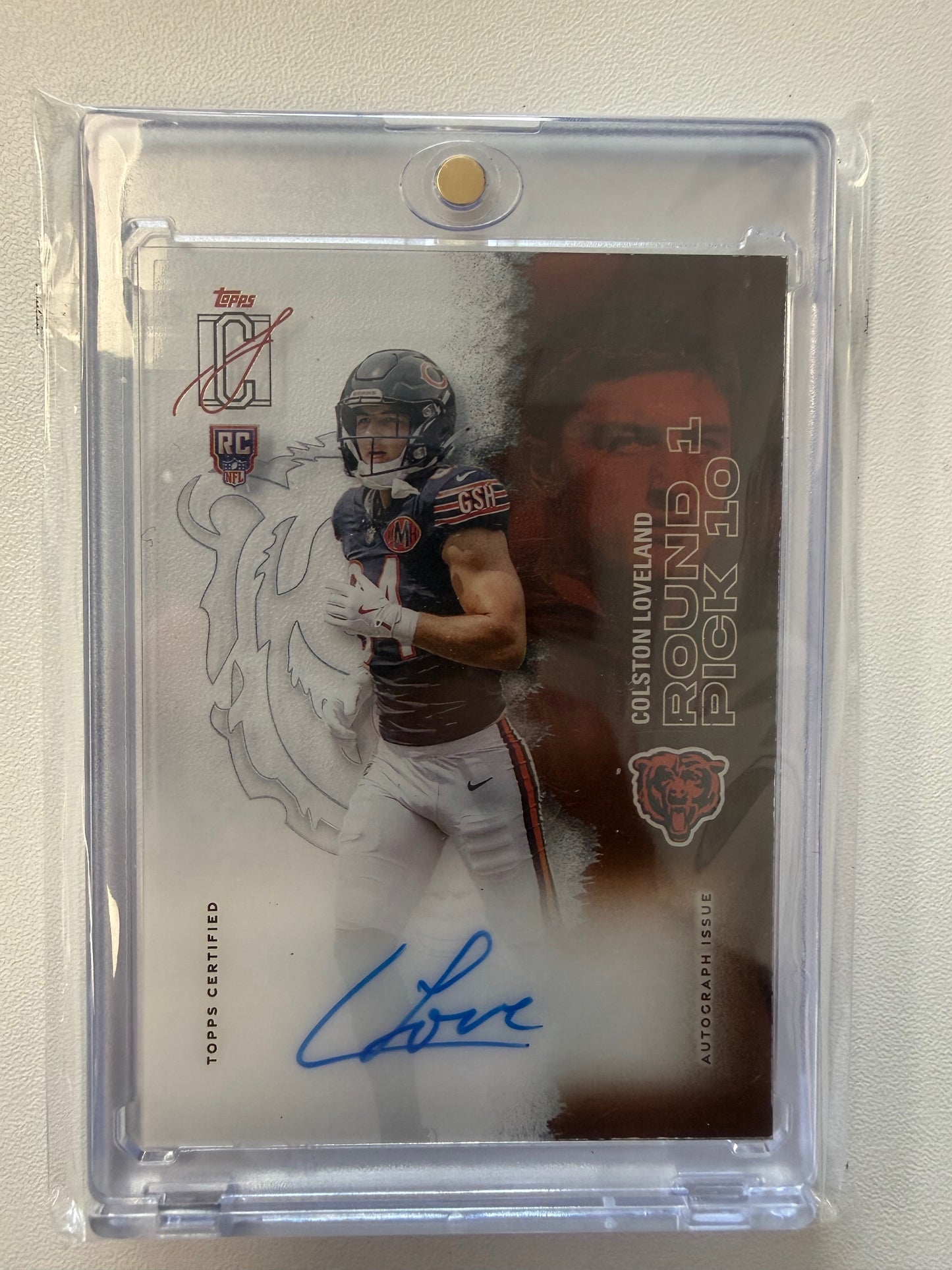 2025 Topps Signature #RCCL-CL Colston Loveland RC Crystal Clear Auto