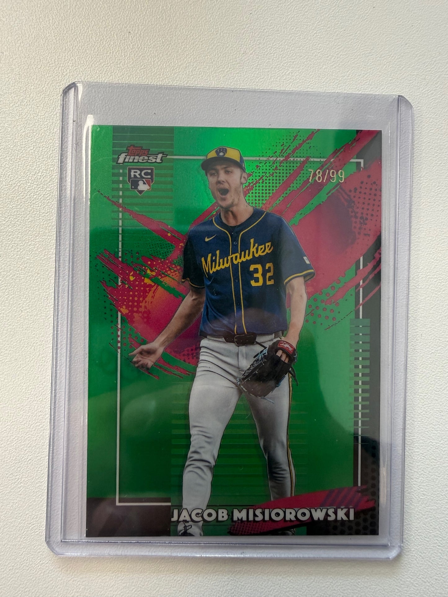 2026 Finest #218 Jacob Misiorowski Green Refractors #/99