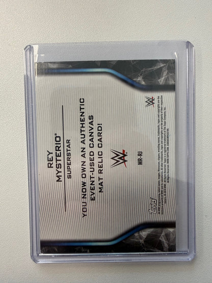 2020 Topps WrestleMania #MR-RM Rey Mysterio Mat Relics Gold #/10