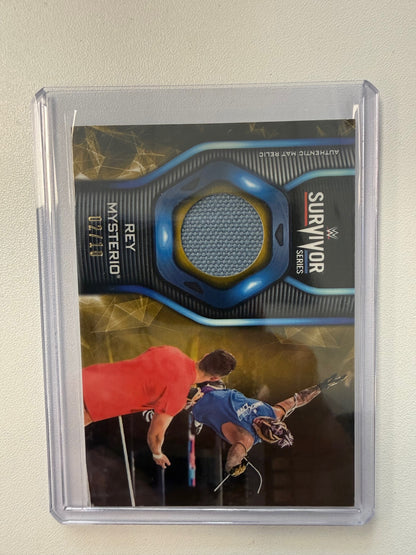 2020 Topps WrestleMania #MR-RM Rey Mysterio Mat Relics Gold #/10