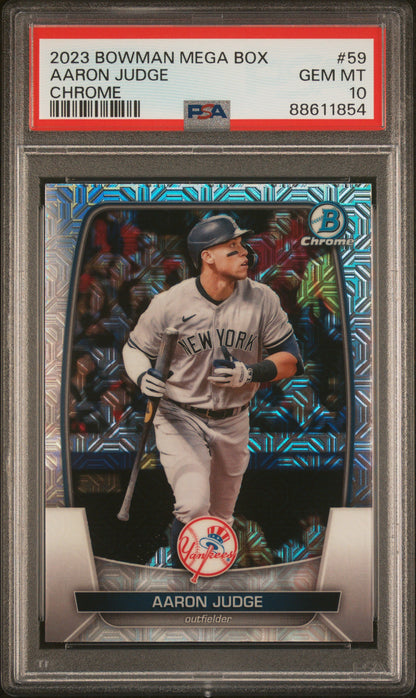 2023 Bowman Mega Box Chrome #59 Aaron Judge Chrome PSA 10