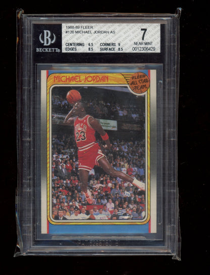 1988-89 Fleer #120 Michael Jordan AS BGS 7.0