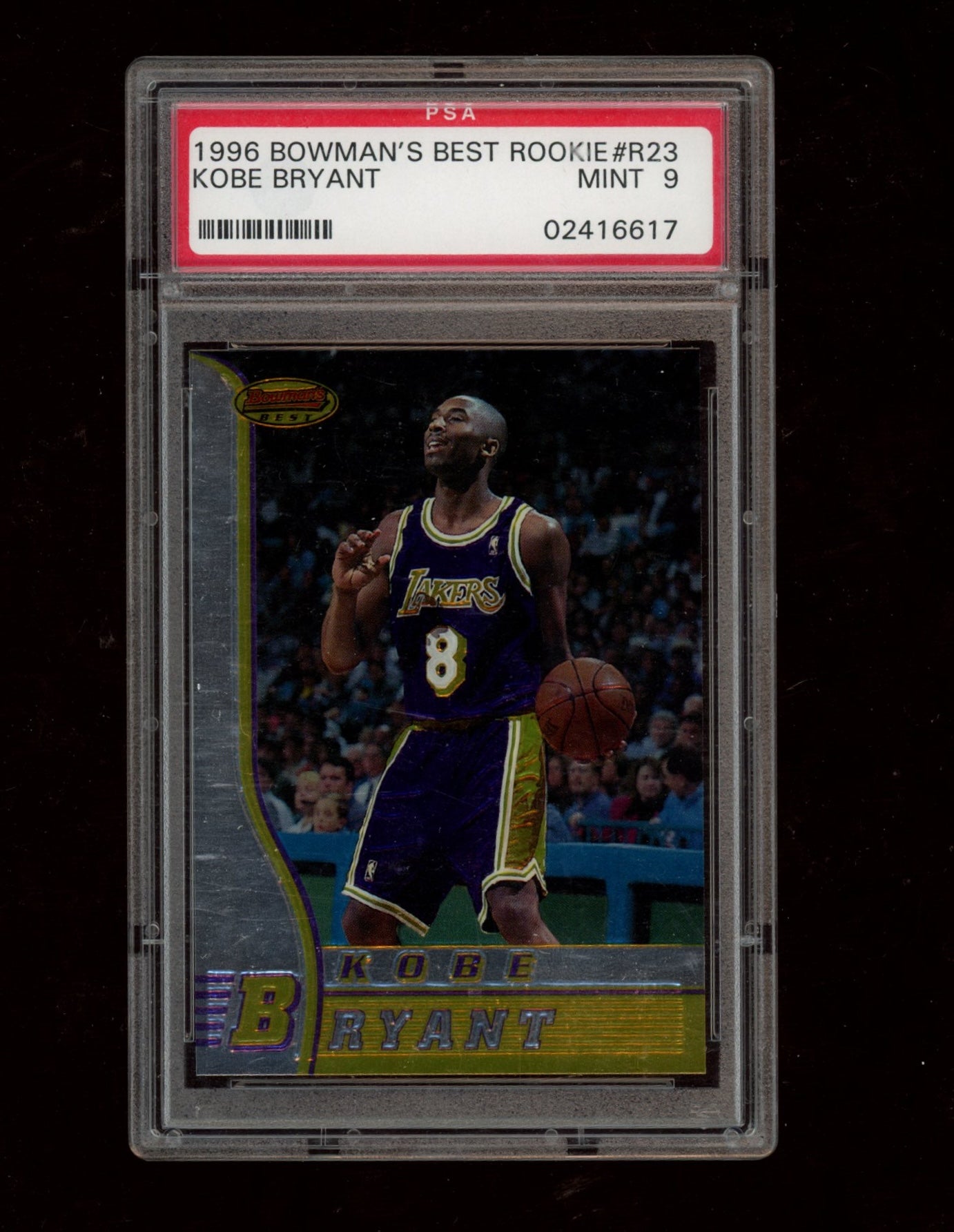 1996 Bowman'S Best Rookie #R23 Kobe Bryant PSA 9