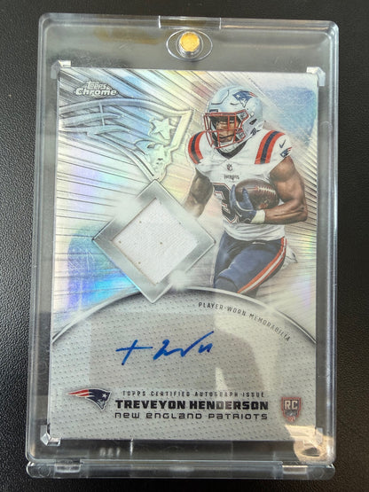 2025 Topps Chrome #RPA-TH TreVeyon Henderson Rookie Patch Autographs