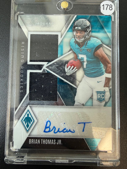 2024 Panini Phoenix #RRDP-BTJ Brian Thomas Jr. Rising Rookie Dual Patch Auto
