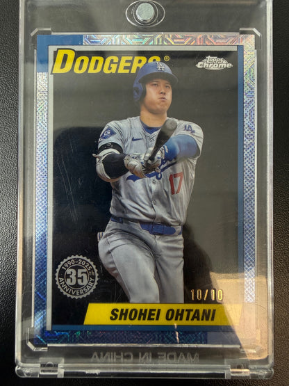 2025 Topps #T90C-50 Shohei Ohtani  35th Chrome Black Refractors #/10