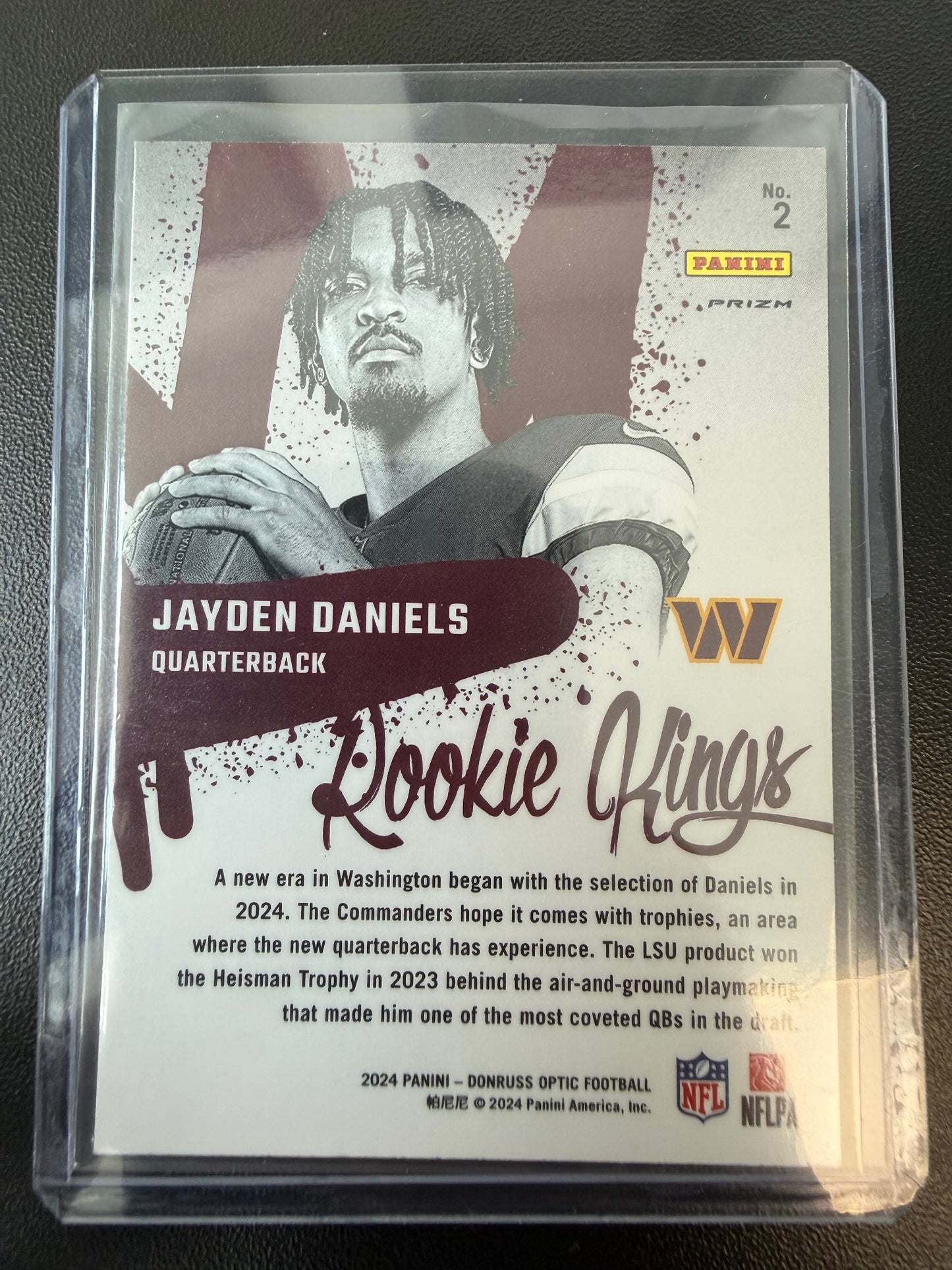 2024 Donruss Optic #2 Jayden Daniels Rookie Kings