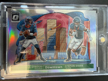 2024 Donruss Optic #5 C.J. Stroud / Stefon Diggs Downtown Duos