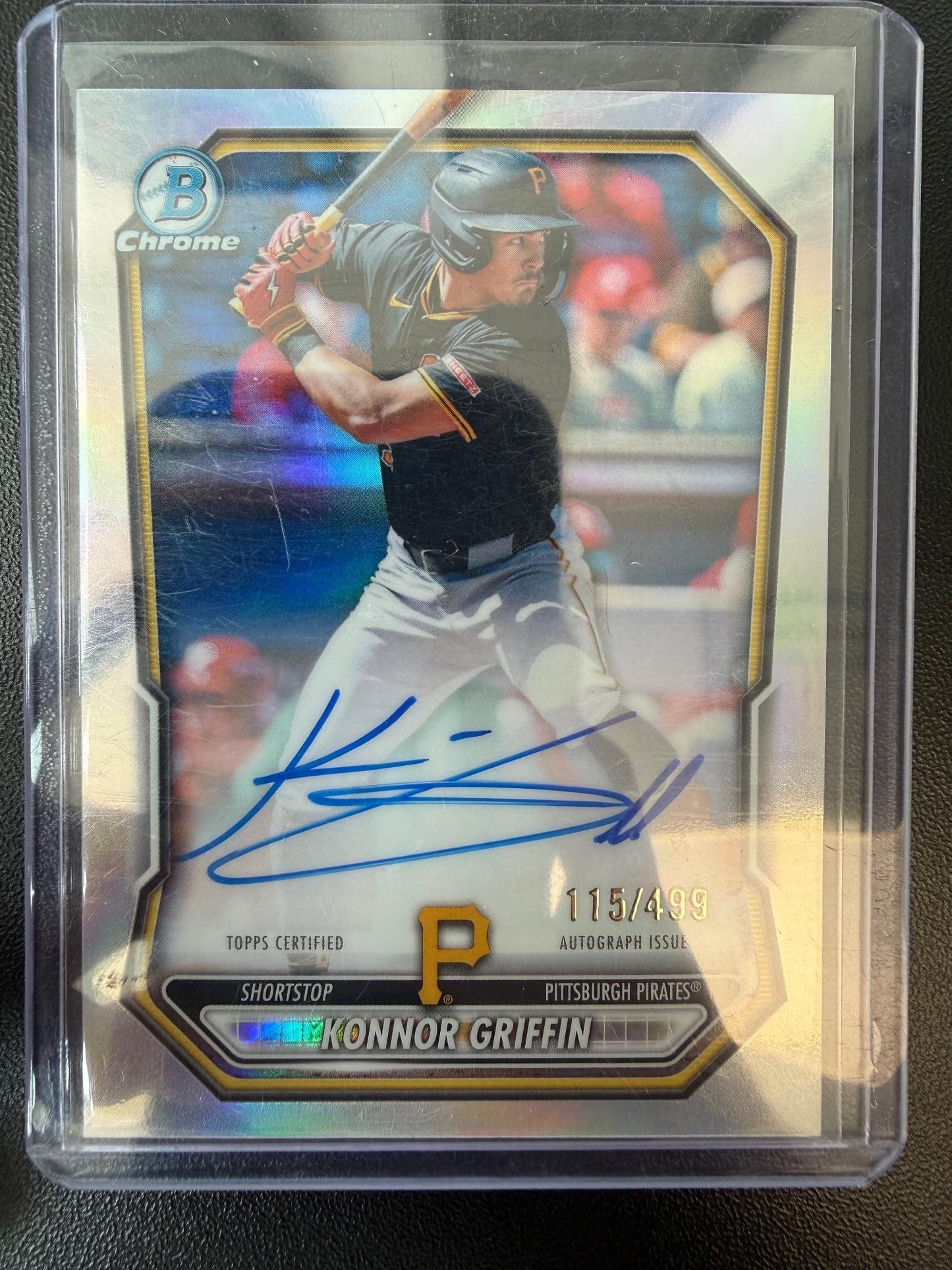 2026 Bowman #CPA-KG Konnor Griffin Chrome Prospect Autographs Refractors #/499