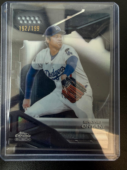2026 Topps Chrome Black #1 Shohei Ohtani Refractors #/199