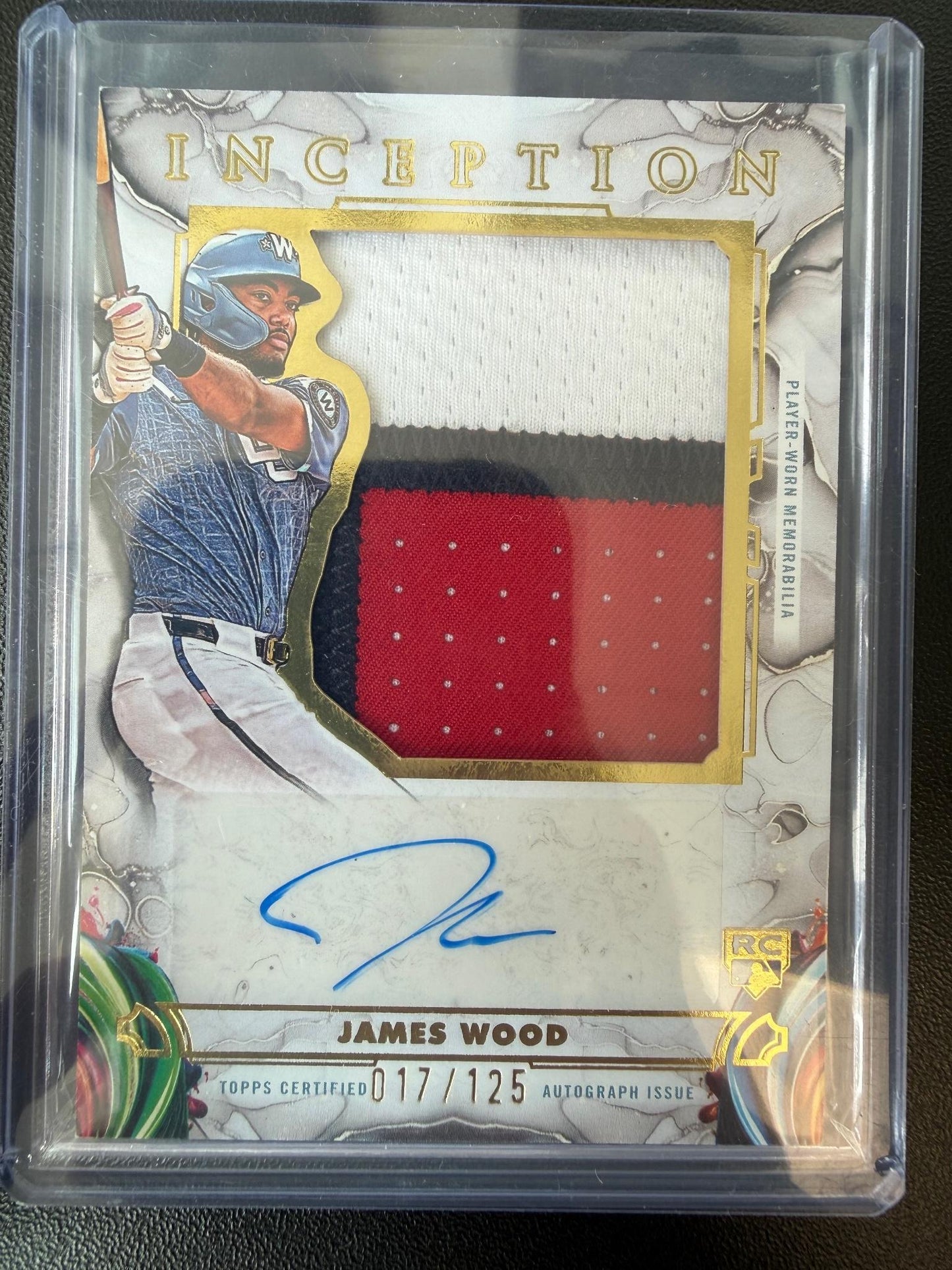 2025 Topps Inception #IAJP-JW James Wood Inception Autograph Jumbo Patch