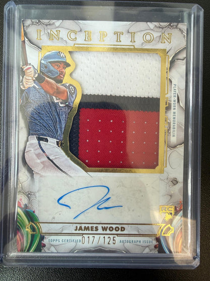 2025 Topps Inception #IAJP-JW James Wood Inception Autograph Jumbo Patch