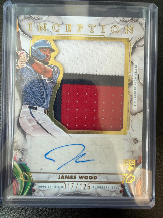 2025 Topps Inception #IAJP-JW James Wood Inception Autograph Jumbo Patch