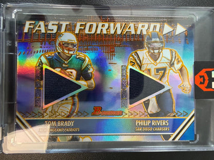 2004 Bowman #FFW-BR Brady / Rivers Fast Forward Dual Jersey #/199