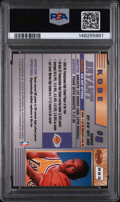 1996 Bowman'S Best Rookie #R23 Kobe Bryant PSA 8