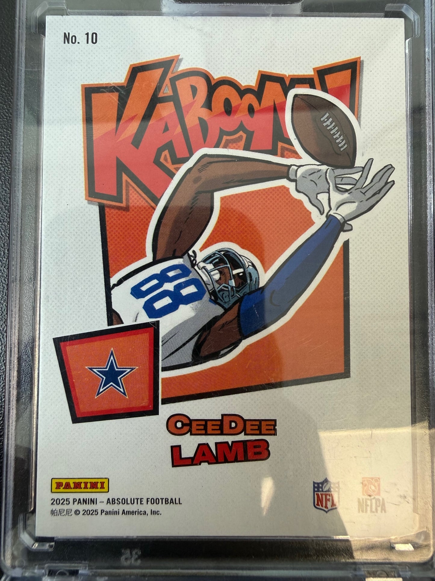 2025 Panini Absolute #10 CeeDee Lamb Kaboom! Horizontal