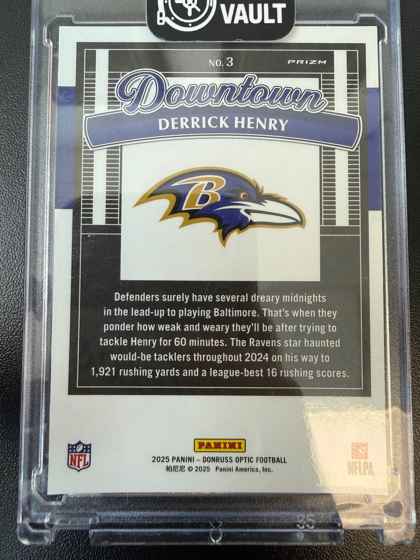 2025 Donruss Optic #3 Derrick Henry Downtown