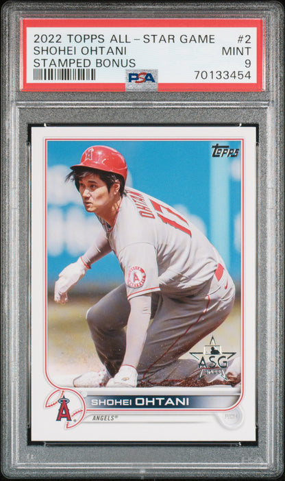 2022 Topps All-Star Game  #2 Shohei Ohtani Stamped Bonus PSA 9 LOW POP