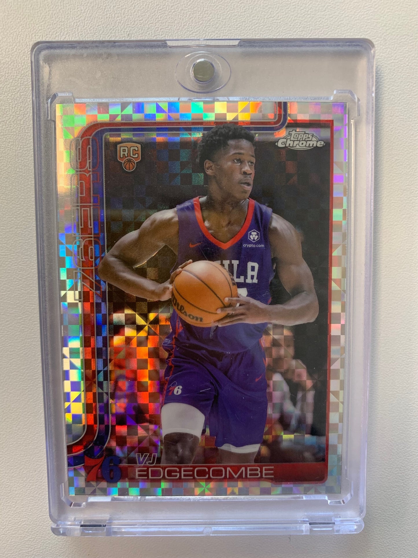 2025-26 Topps Chrome #253 VJ Edgecombe X-Fractor