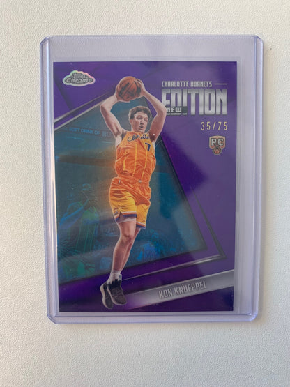 2025-26 Topps Chrome #GR-4 Kon Knueppel Generation Rising Purple Refractor #/75