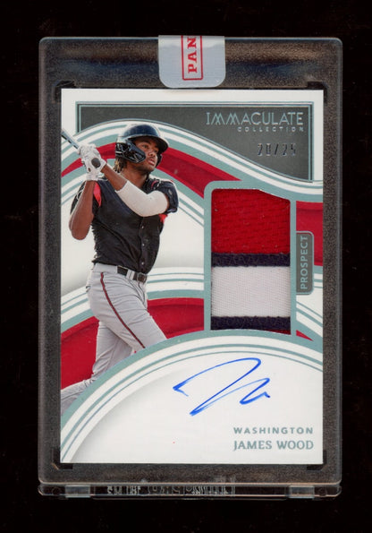2023 Panini Immaculate Collection #24 James Wood Holo Silver #/25