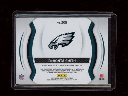 2021 Panini Certified #205 DeVonta Smith Mirror Bronze #/149