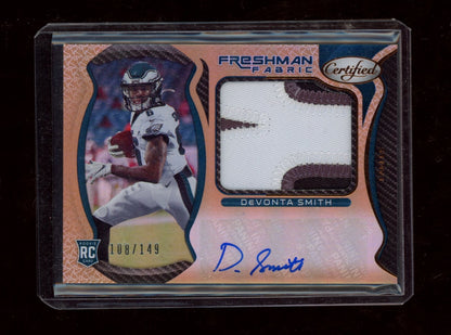 2021 Panini Certified #205 DeVonta Smith Mirror Bronze #/149