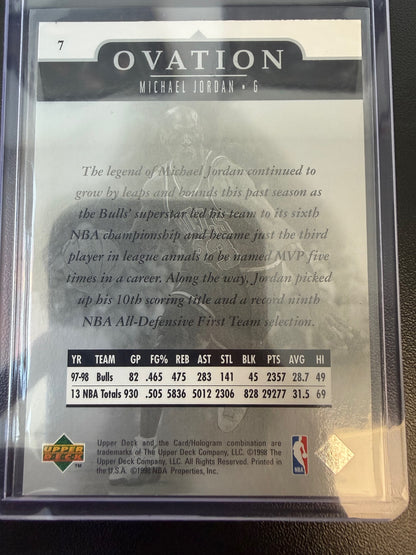 1998-99 Upper Deck Ovation #7 Michael Jordan Gold #/1000