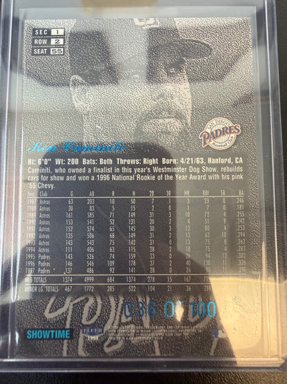 1998 Flair Showcase #55 Ken Caminiti Flair Showcase Row 2 (Style)