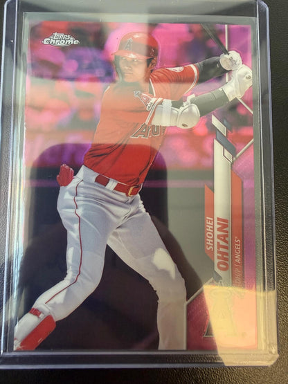 2020 Topps Chrome #21 Shohei Ohtani Pink Refractor