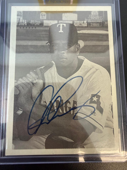 2001 Bowman Heritage #BHA-AR Alex Rodriguez Autographs