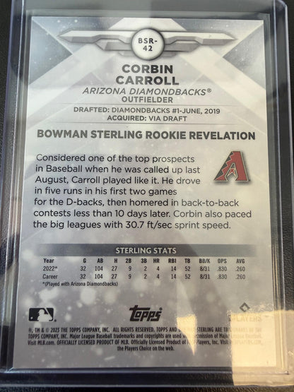 2023 Bowman Sterling #BSR-42 Corbin Carroll