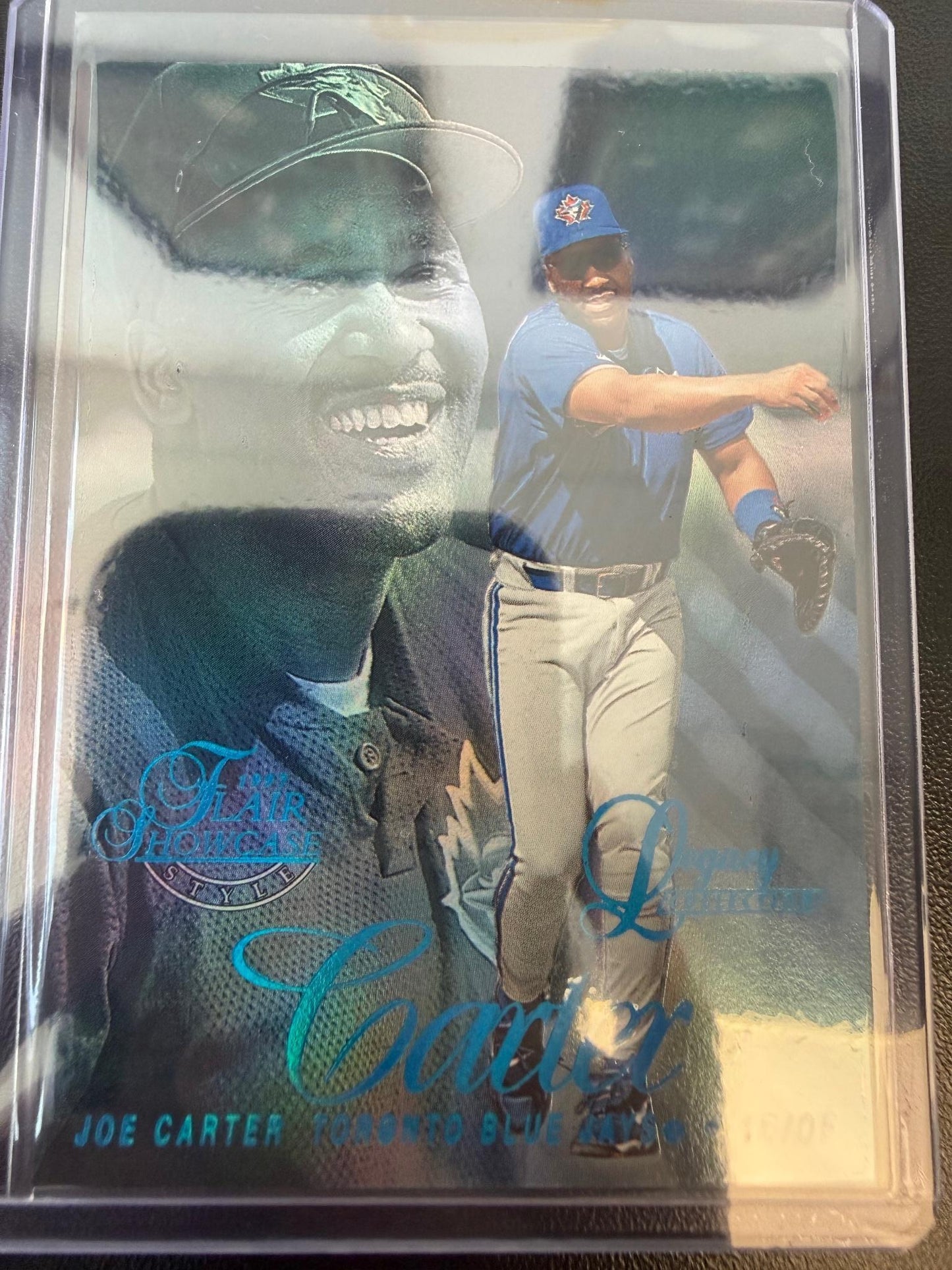 1997 Flair Showcase #29 Joe Carter Legacy Collection Row 0 (Showcase) #/100