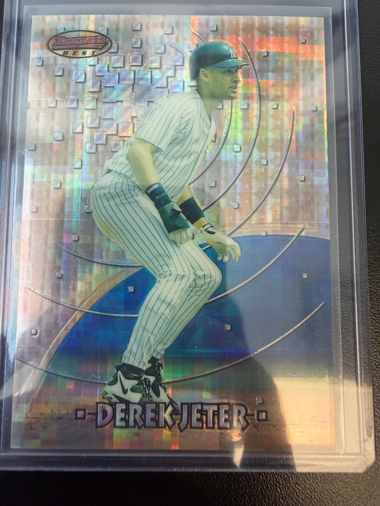 1997 Bowman #BBP 4 Derek Jeter Bowman's Best Preview Atomic Refractors