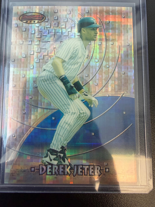 1997 Bowman #BBP 4 Derek Jeter Bowman's Best Preview Atomic Refractors
