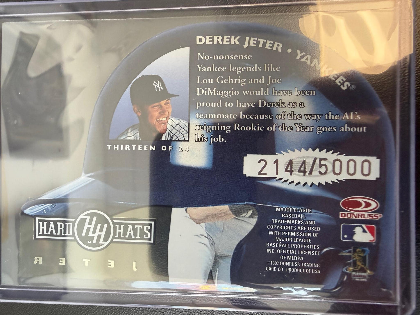 1997 Studio #13 Derek Jeter Hard Hats #/5000