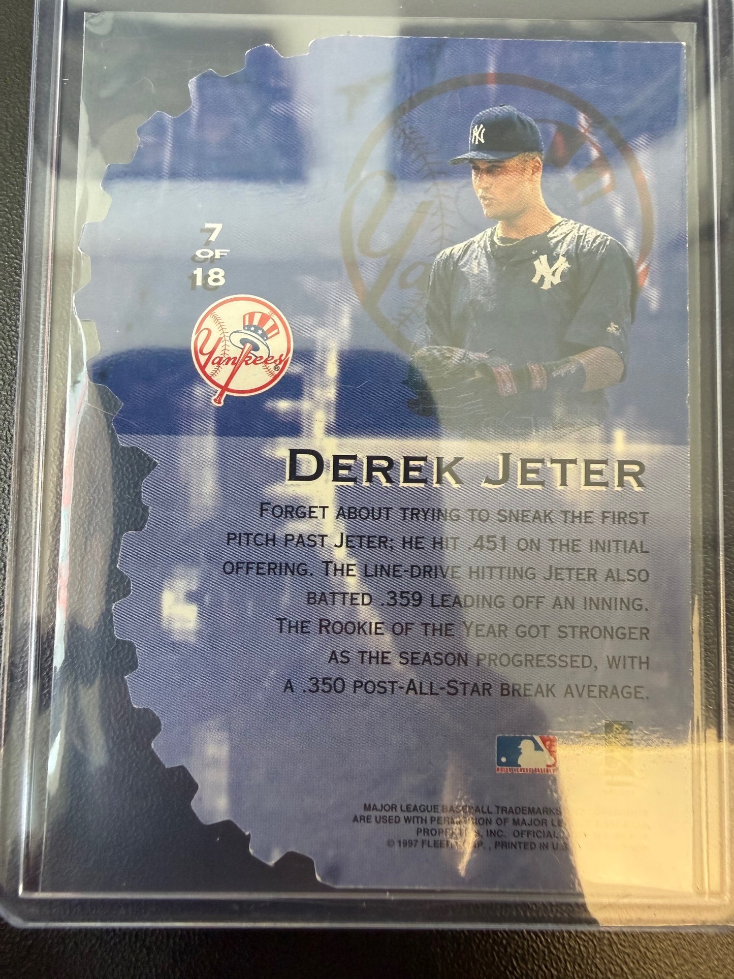 1997 Ultra #7 Derek Jeter Hitting Machines