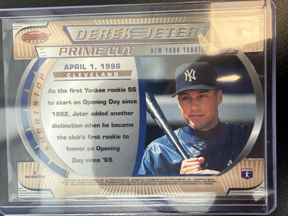 1996 Bowman's Best #3 Derek Jeter Best Cuts Refractor