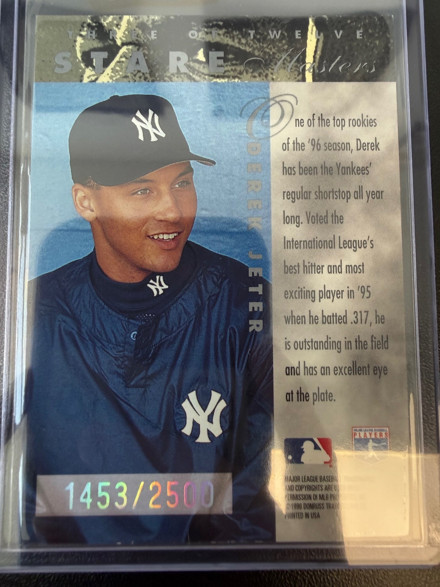 1996 Leaf Preferred #3 Derek Jeter Staremaster #/2500