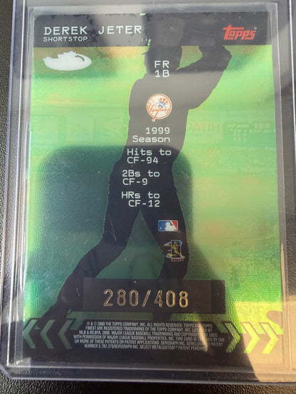 2000 Finest #FR1b Derek Jeter For the Record #/408