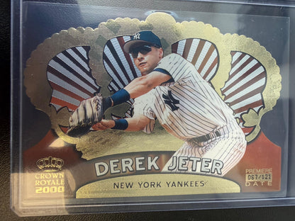2000 Pacific Crown Royale #95 Derek Jeter Premiere Date #/121