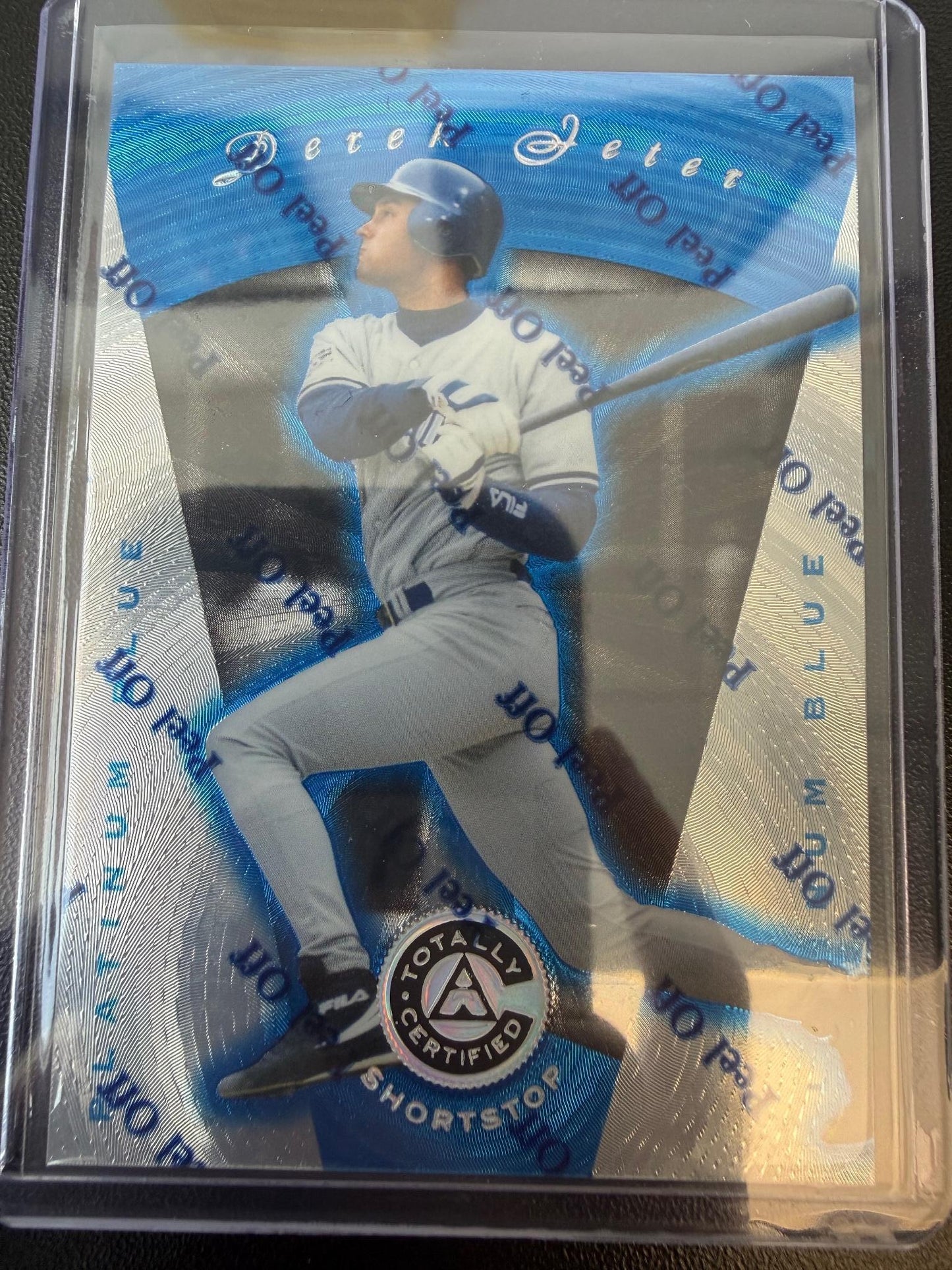 1997 Pinnacle Totally Certified #51 Derek Jeter Platinum Gold #/30