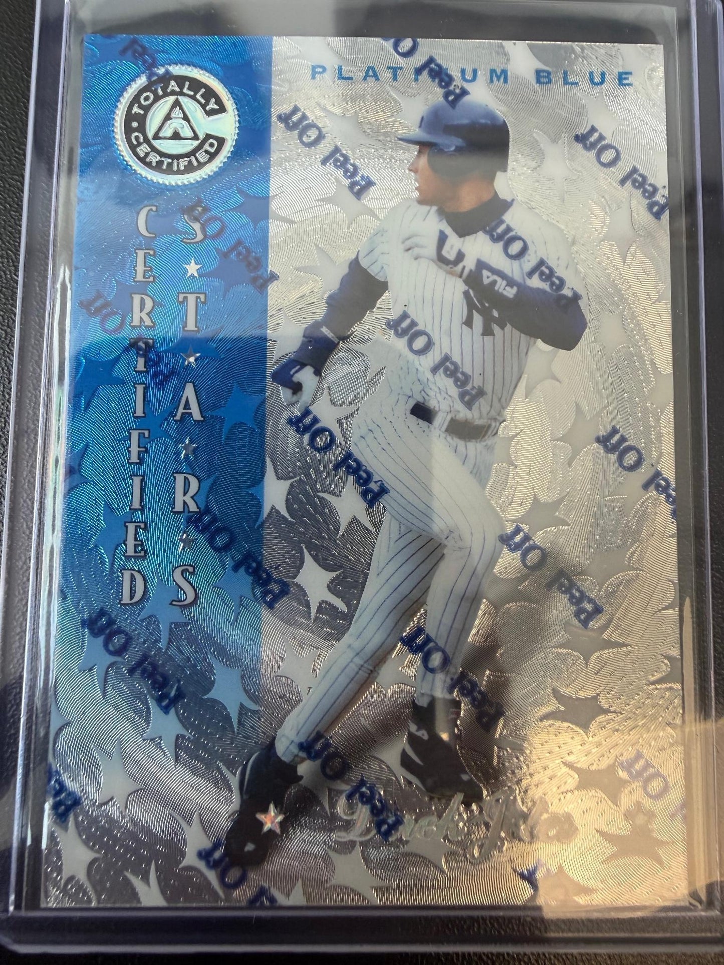 1997 Pinnacle Totally Certified #141 Derek Jeter Platinum Blue #/1999