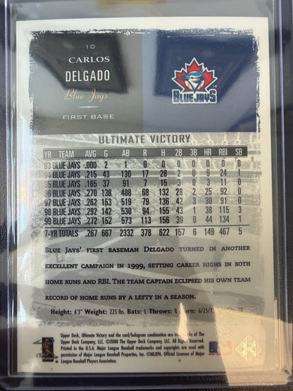2000 Upper Deck Ultimate Victory Carlos Delgado Ultimate Victory Collection #/25