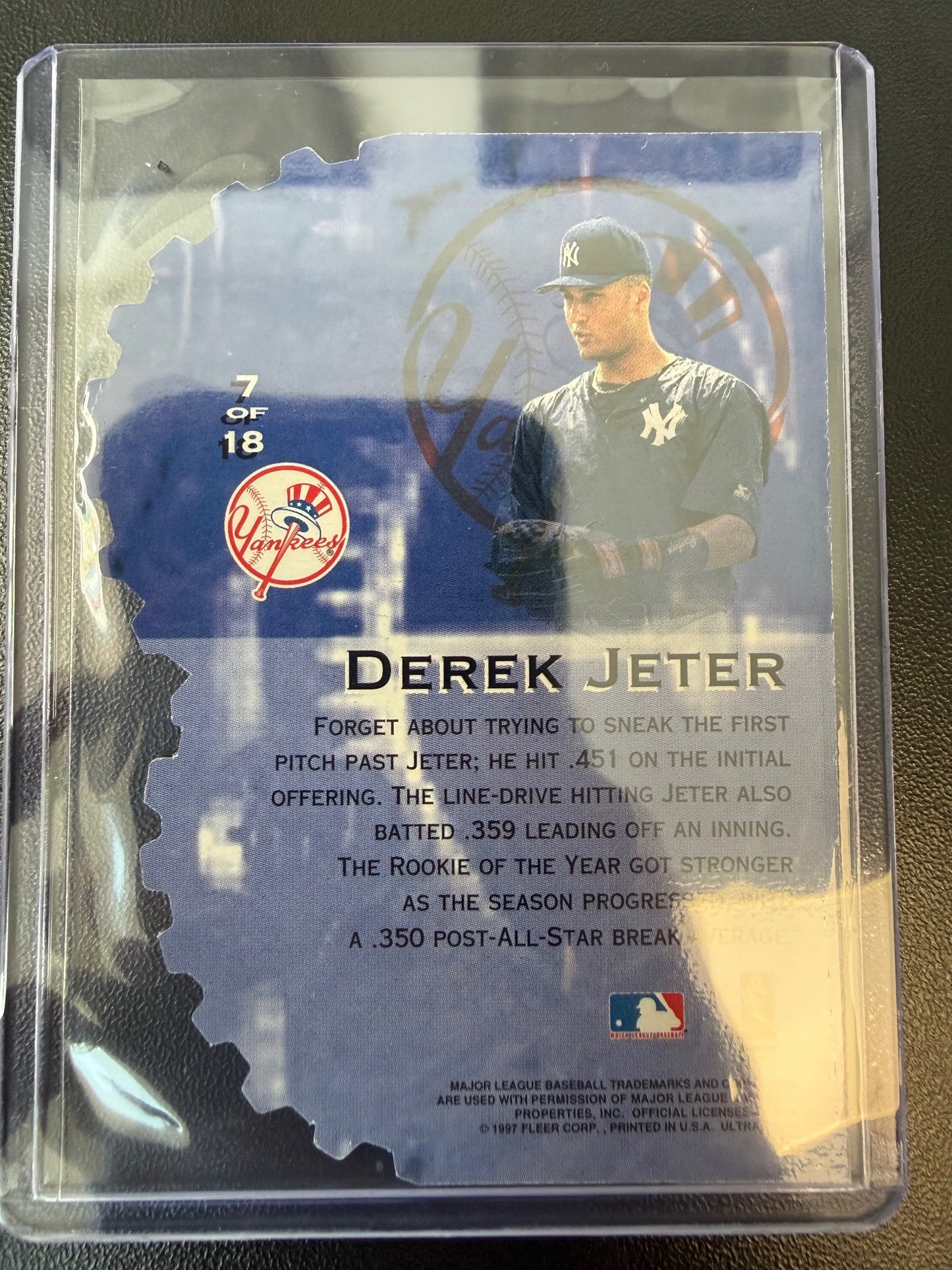1997 Ultra #7 Derek Jeter Hitting Machines