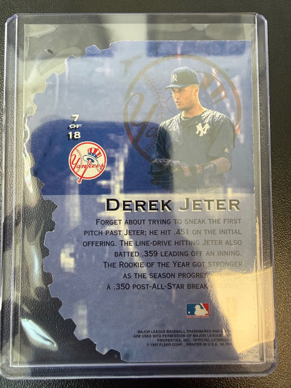 1997 Ultra #7 Derek Jeter Hitting Machines