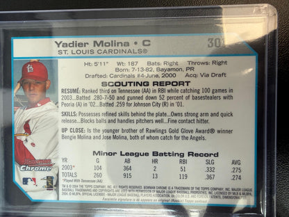 2004 Bowman Chrome #301 Yadier Molina